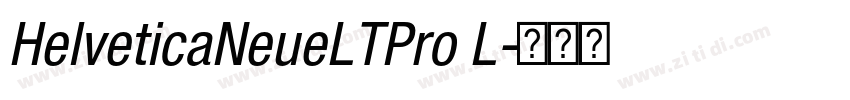 HelveticaNeueLTPro L字体转换